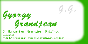 gyorgy grandjean business card